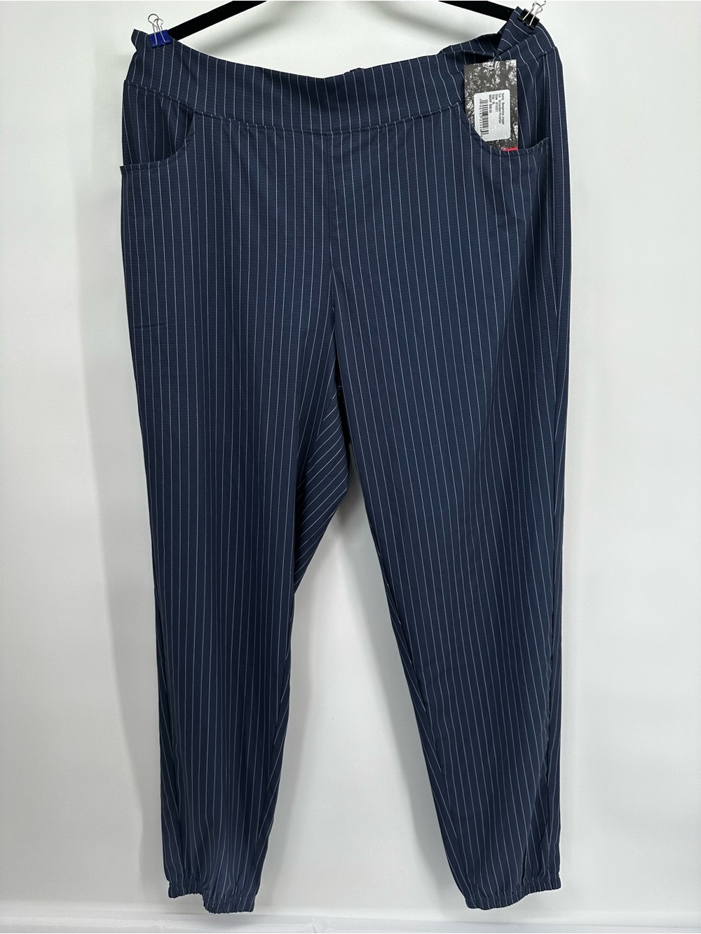 Oiselle Benjamina Joggers Women’s XL Grounded Pinstripes NWT Athletic Pants